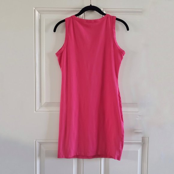 SHEIN Women's Sleeveless Basic Scoop Neck Fuchsia Mini Shirt Dress SZ M - Picture 3 of 14